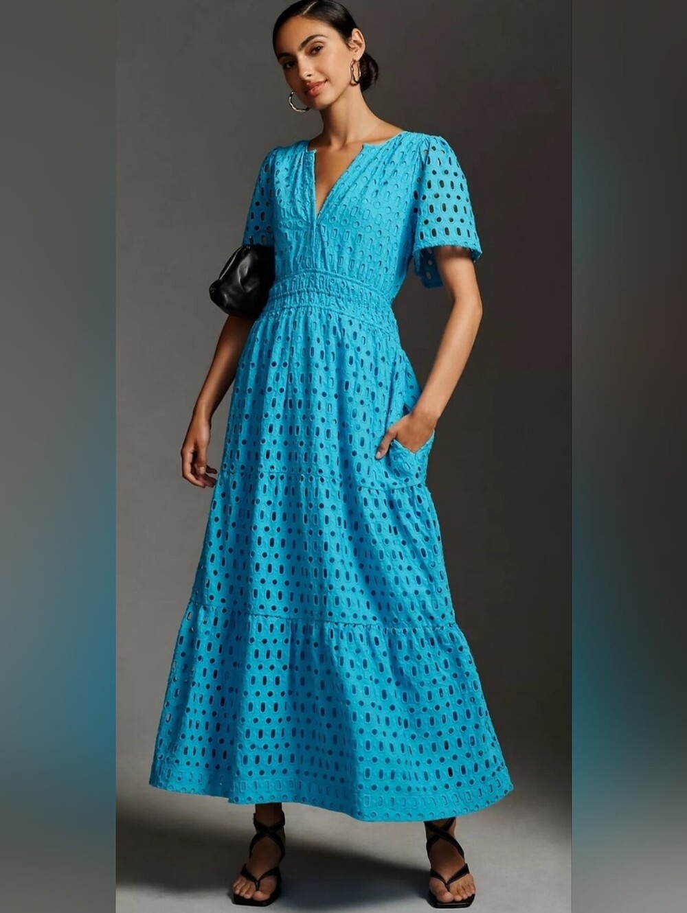 Anthropologie Somerset Eyelet Maxi Dress - Picture 11 of 11